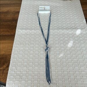 Elegant Blue and Silver Necklace